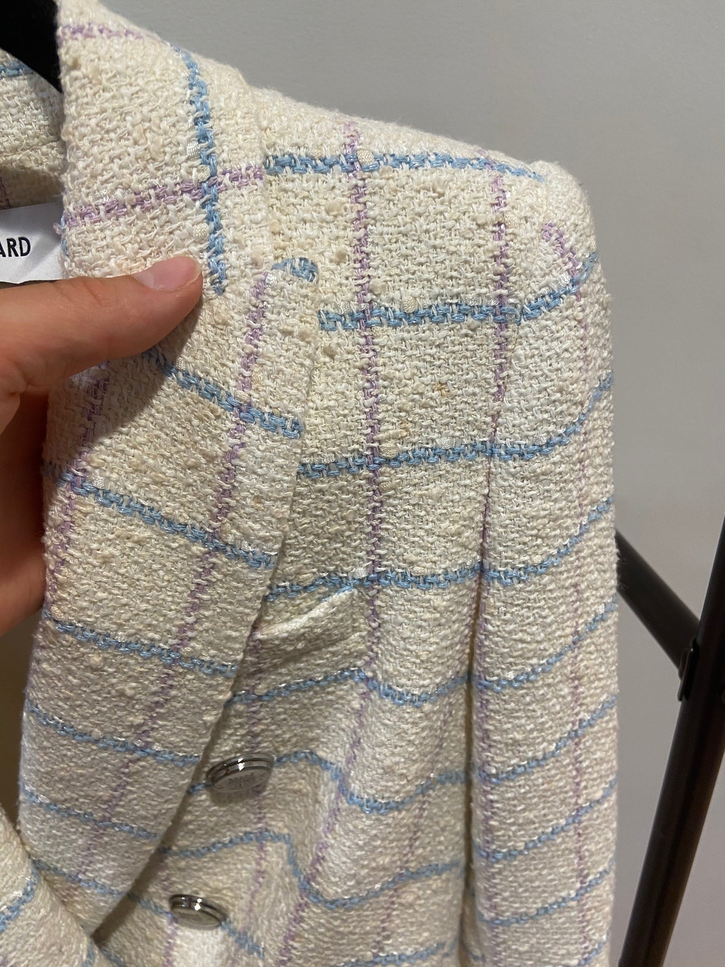 Veronica Beard Miller Dickey Jacket Blazer Plaid Tweed size 2