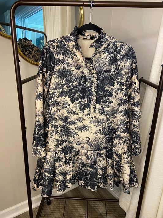 Tuckernuck Noir Cypress Toile Tate Dress size XXS