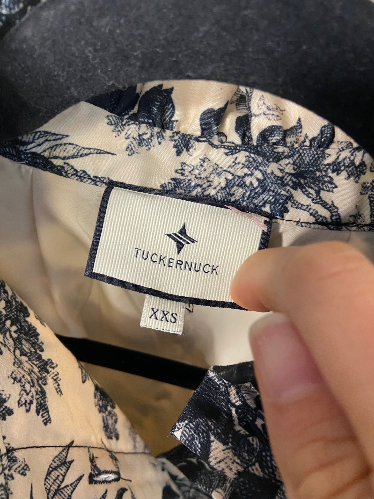 Tuckernuck Noir Cypress Toile Tate Dress size XXS
