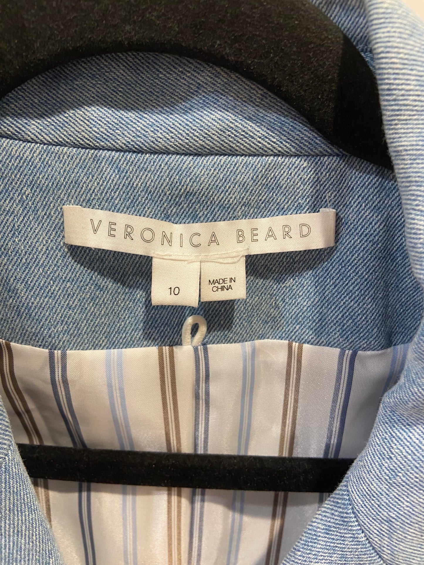 Veronica Beard Denim Miller Dickey Jacket Blazer size 10