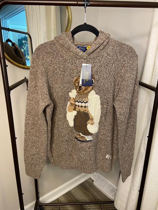 Polo Ralph Lauren Bear Hoodie Wool Cashmere size M