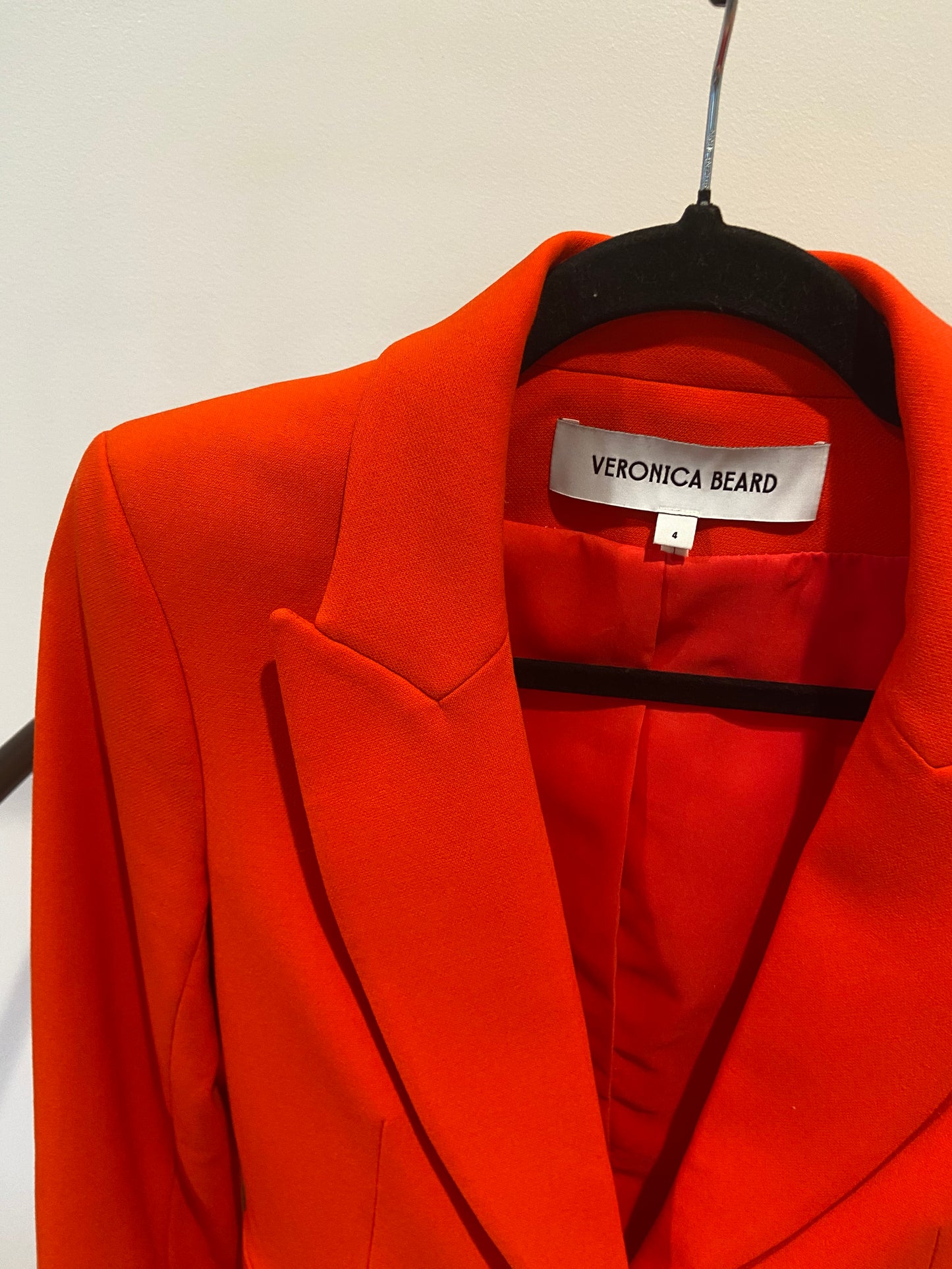 Veronica Beard Dawn Dickey Single Breasted Blazer in Orange size 4