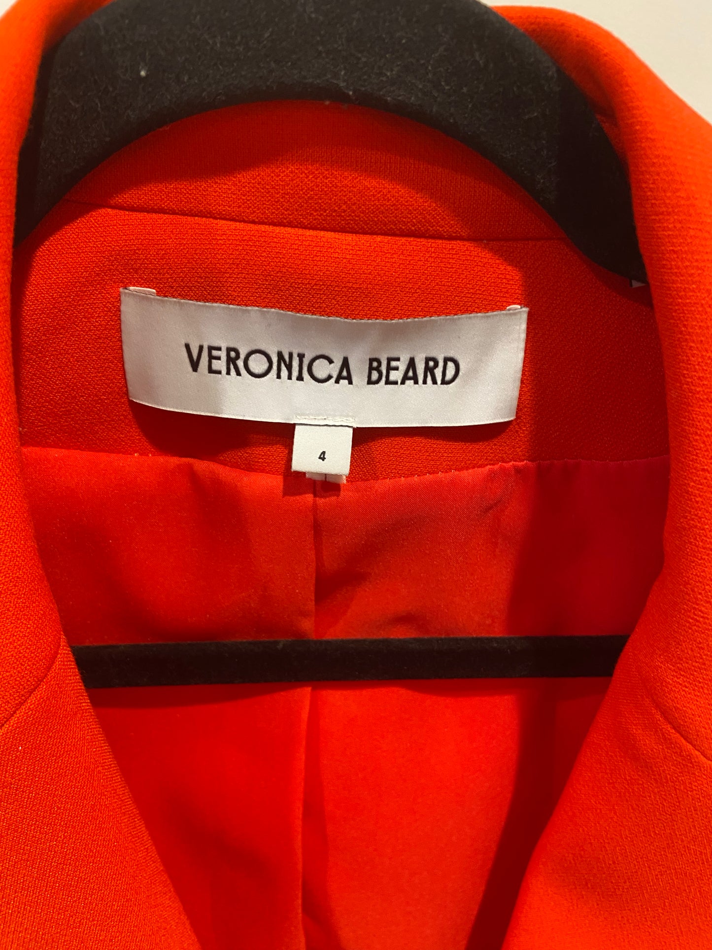 Veronica Beard Dawn Dickey Single Breasted Blazer in Orange size 4