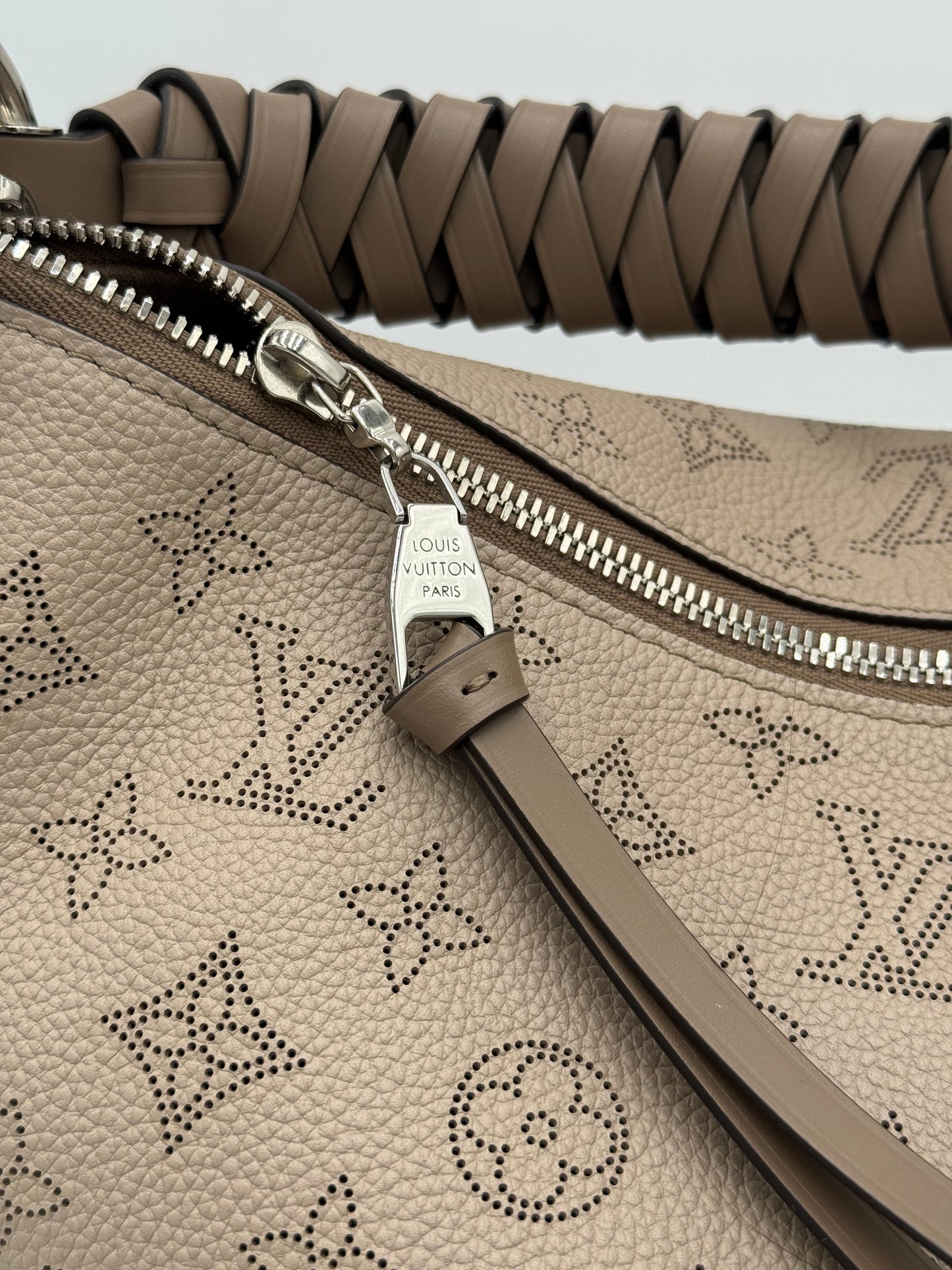 Louis Vuitton Mahina Beaubourg Hobo MM Galet Bag