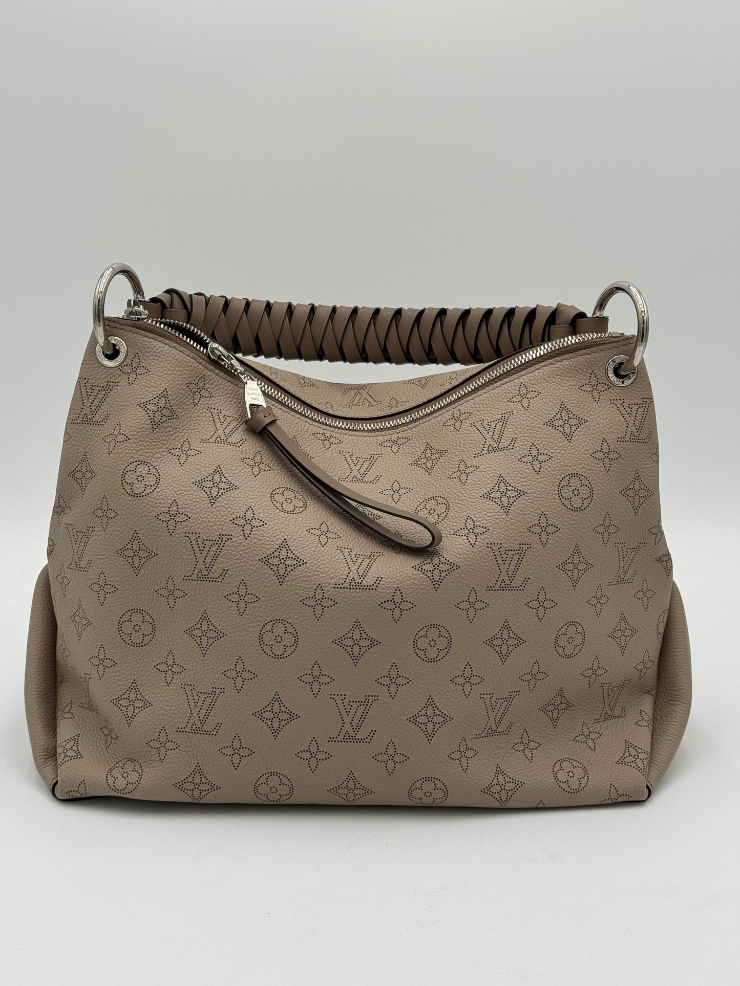 Louis Vuitton Mahina Beaubourg Hobo MM Galet Bag