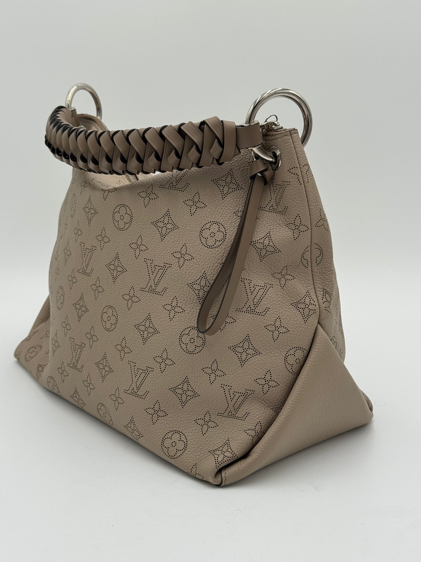 Louis Vuitton Mahina Beaubourg Hobo MM Galet Bag