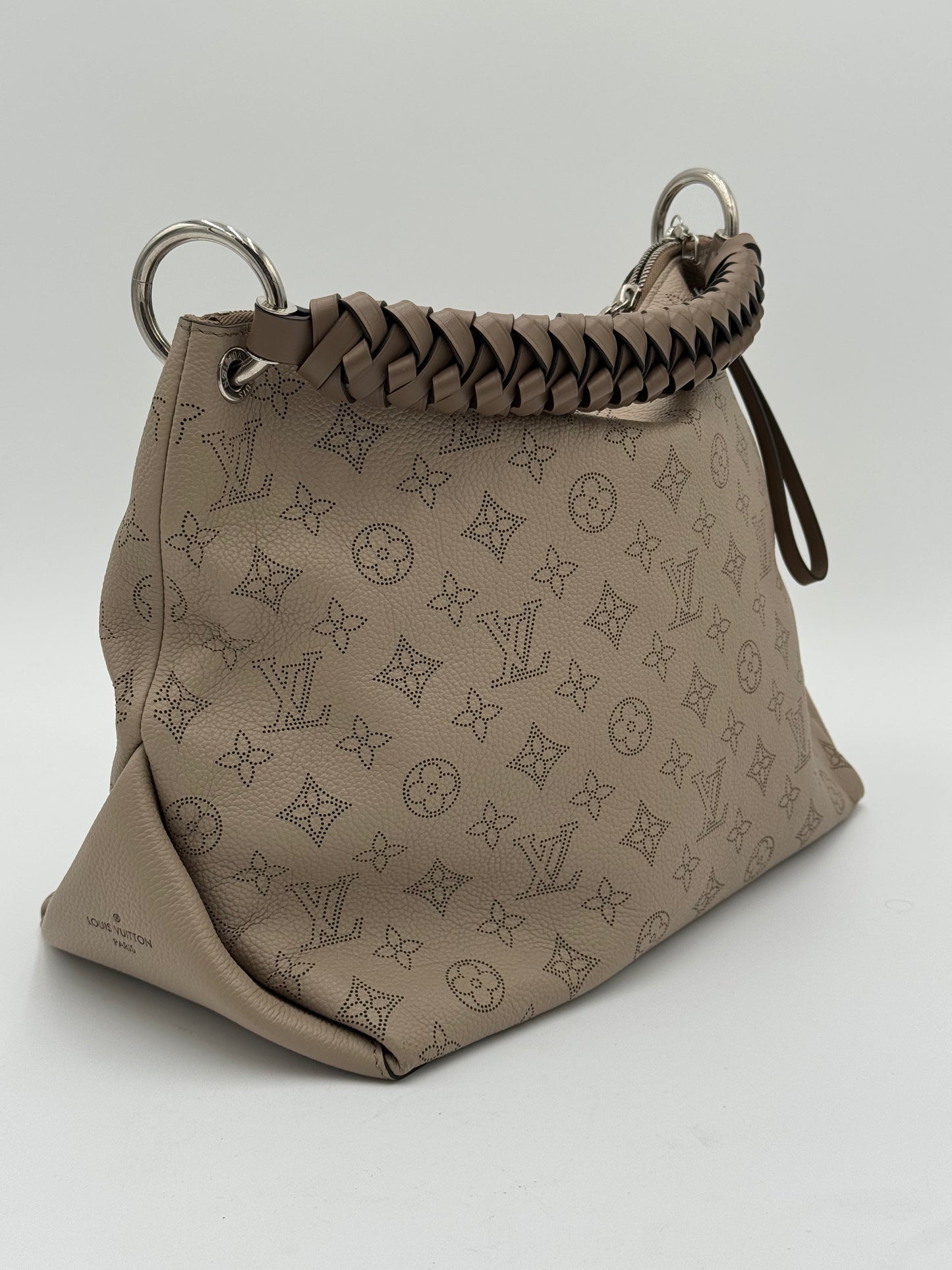 Louis Vuitton Mahina Beaubourg Hobo MM Galet Bag