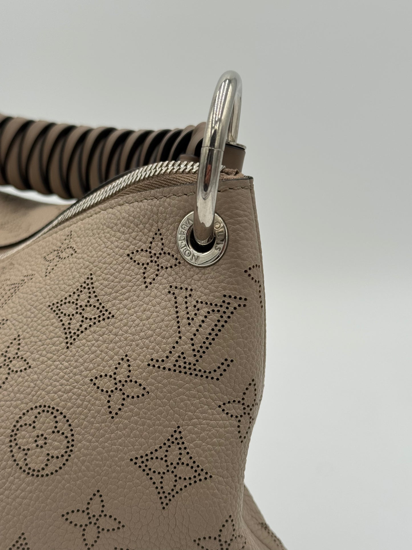 Louis Vuitton Mahina Beaubourg Hobo MM Galet Bag
