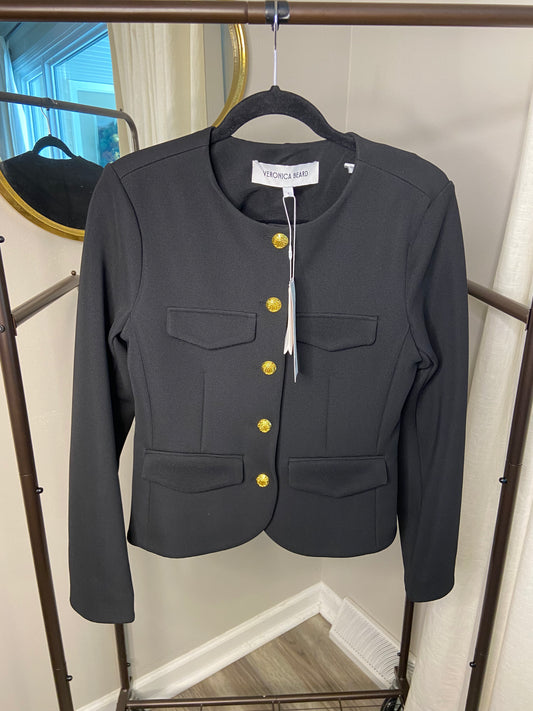 Veronica Beard Kensington Black Knit Jacket size S