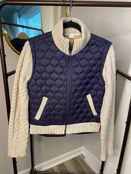 Veronica Beard Petra Mixed Media Jacket size S
