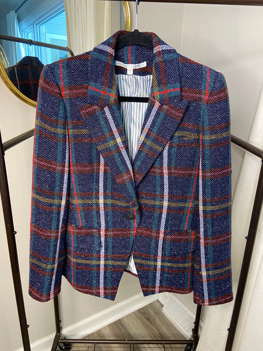 Veronica Beard Zane Plaid Blazer Jacket Dickey Compatible size 6