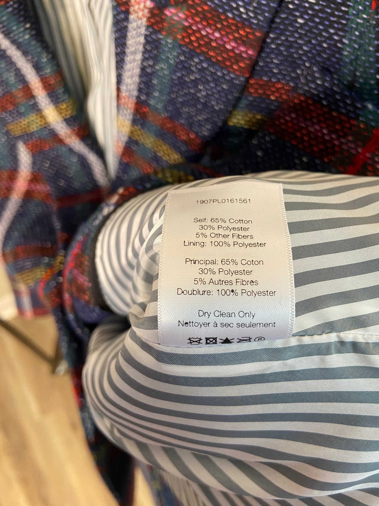 Veronica Beard Zane Plaid Blazer Jacket Dickey Compatible size 6