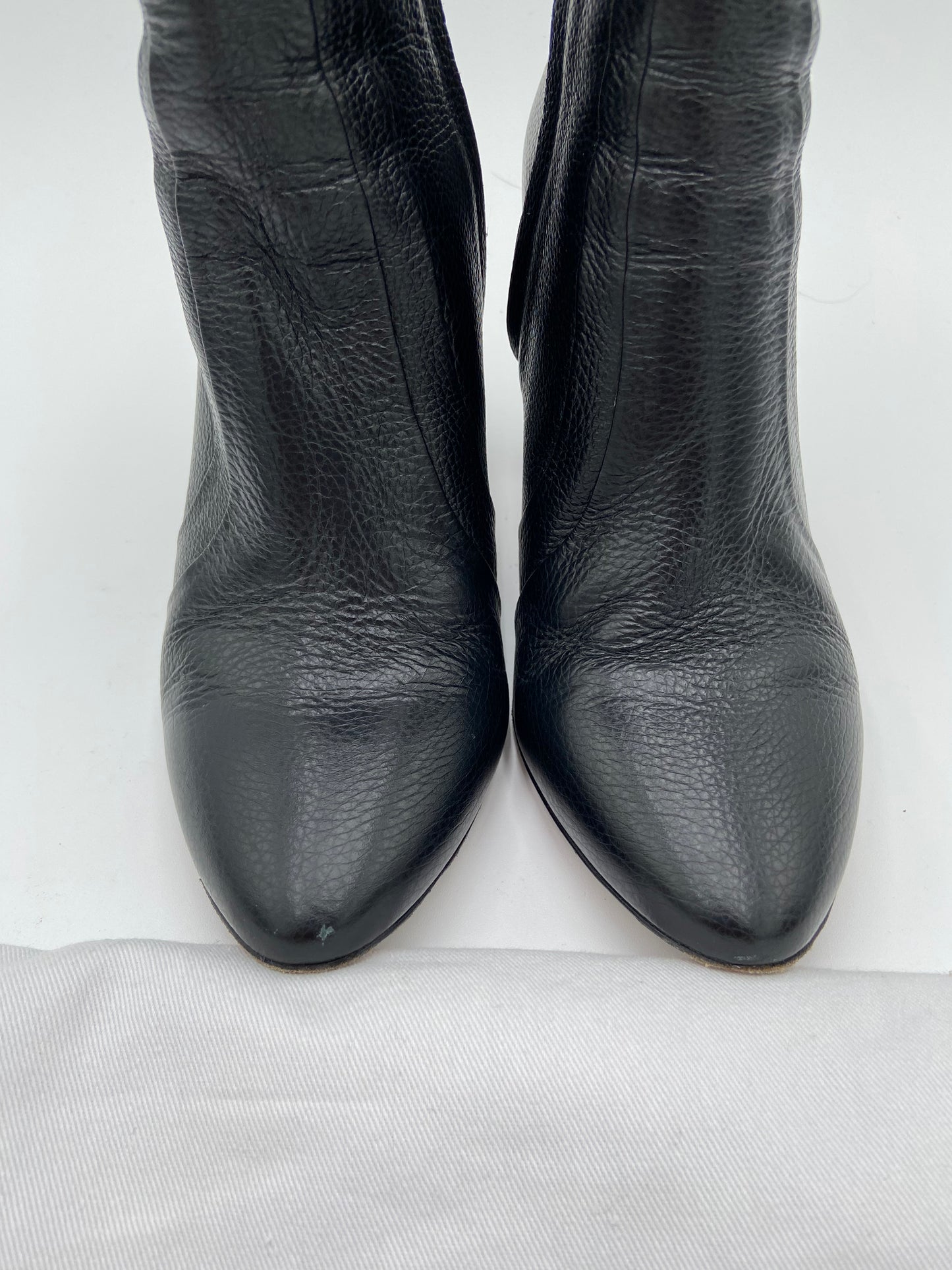 Veronica Beard Bruna Pebbled Leather Boots size 8