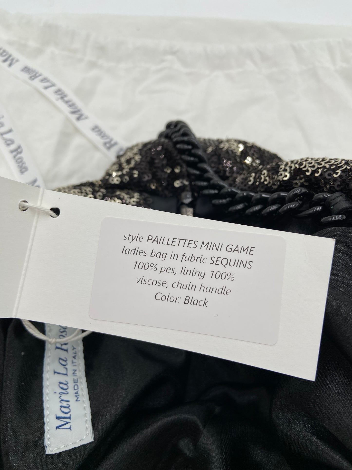 Maria La Rosa Pailettes Mini Game Sequined Bag