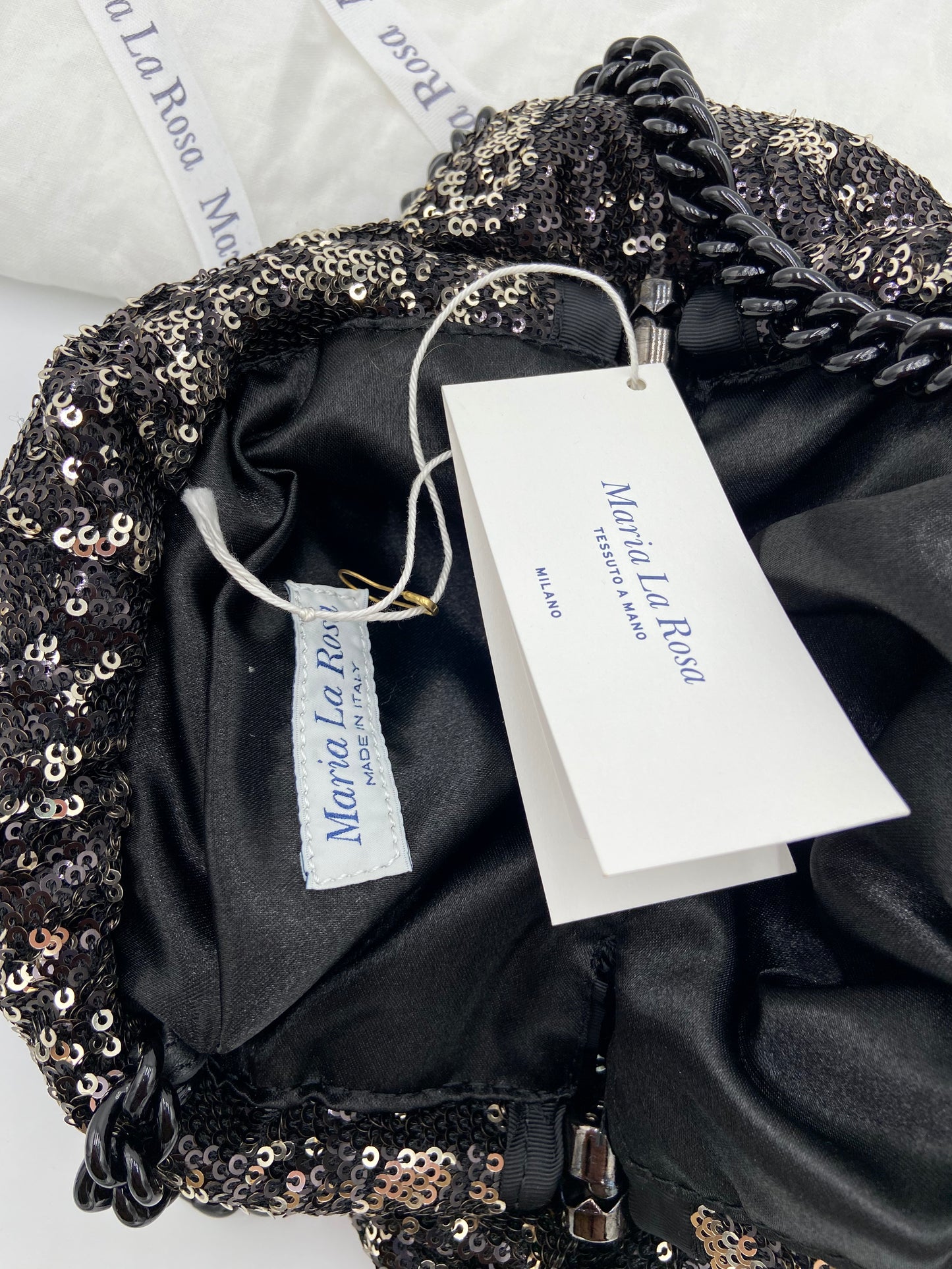 Maria La Rosa Pailettes Mini Game Sequined Bag