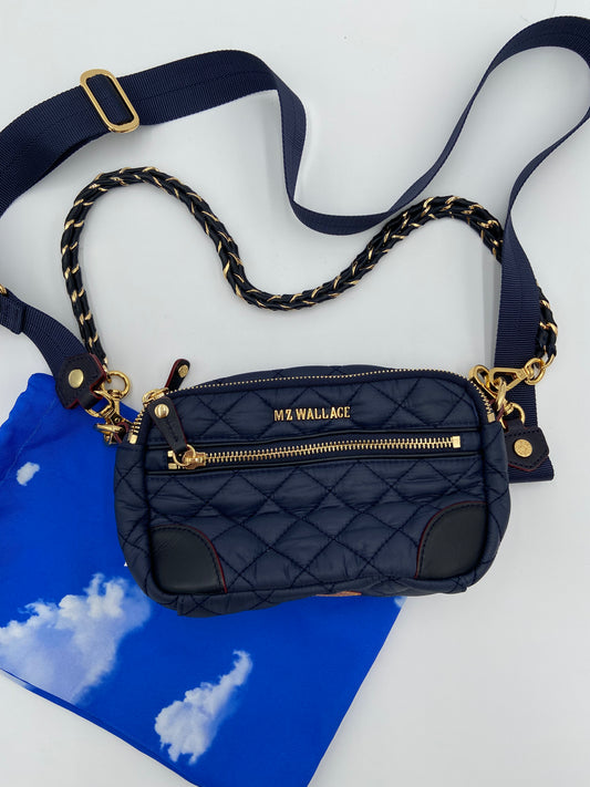 Mz Wallace Mini Crosby Blue/Gold