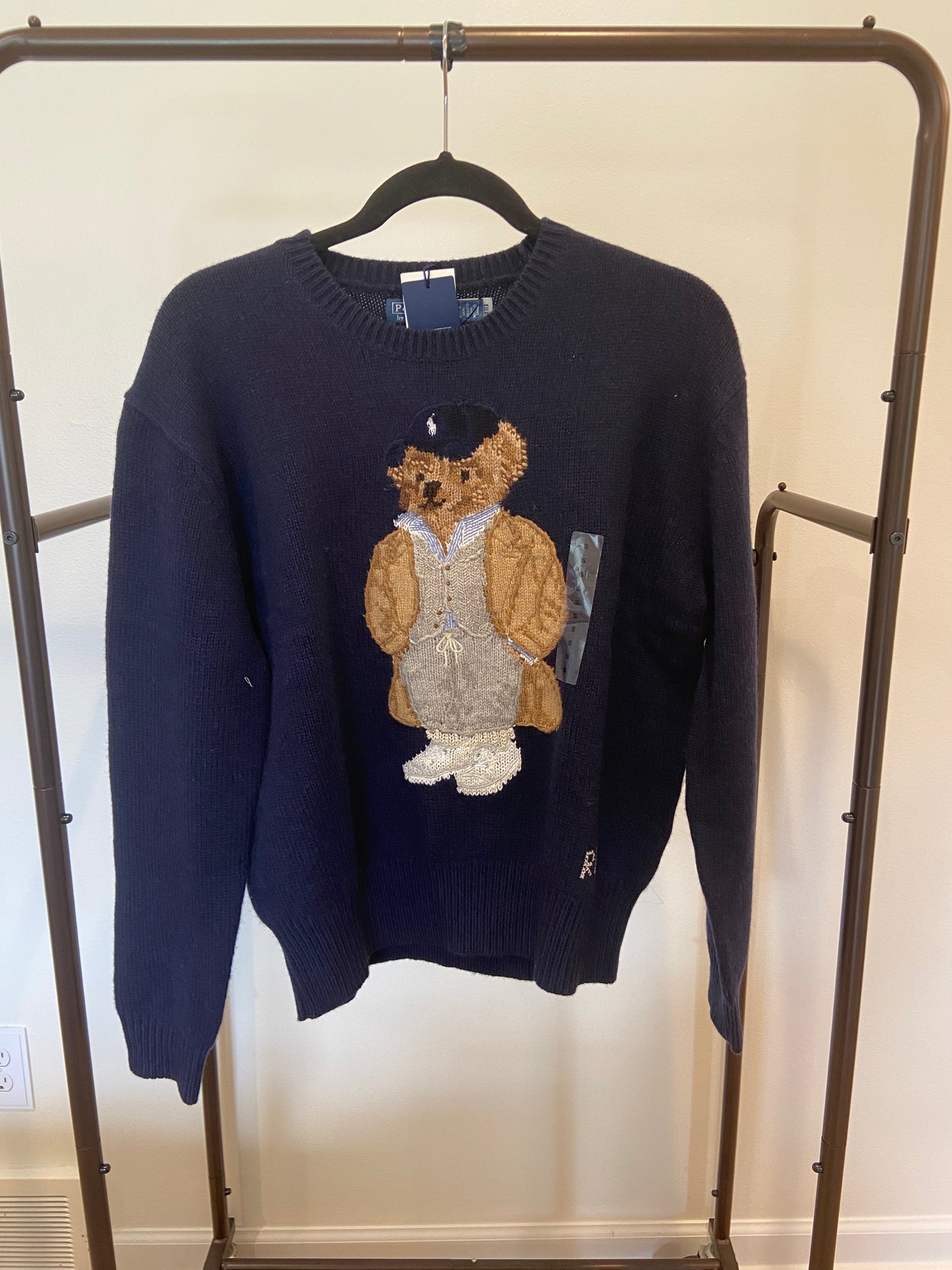 Polo Ralph Lauren Navy Cashmere Bear Sweater size S