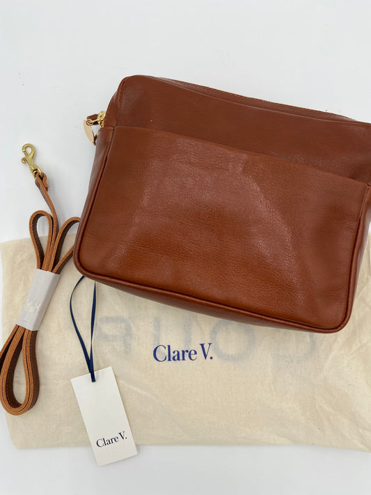 Clare V Mirabel Crossbody Bag in Miel