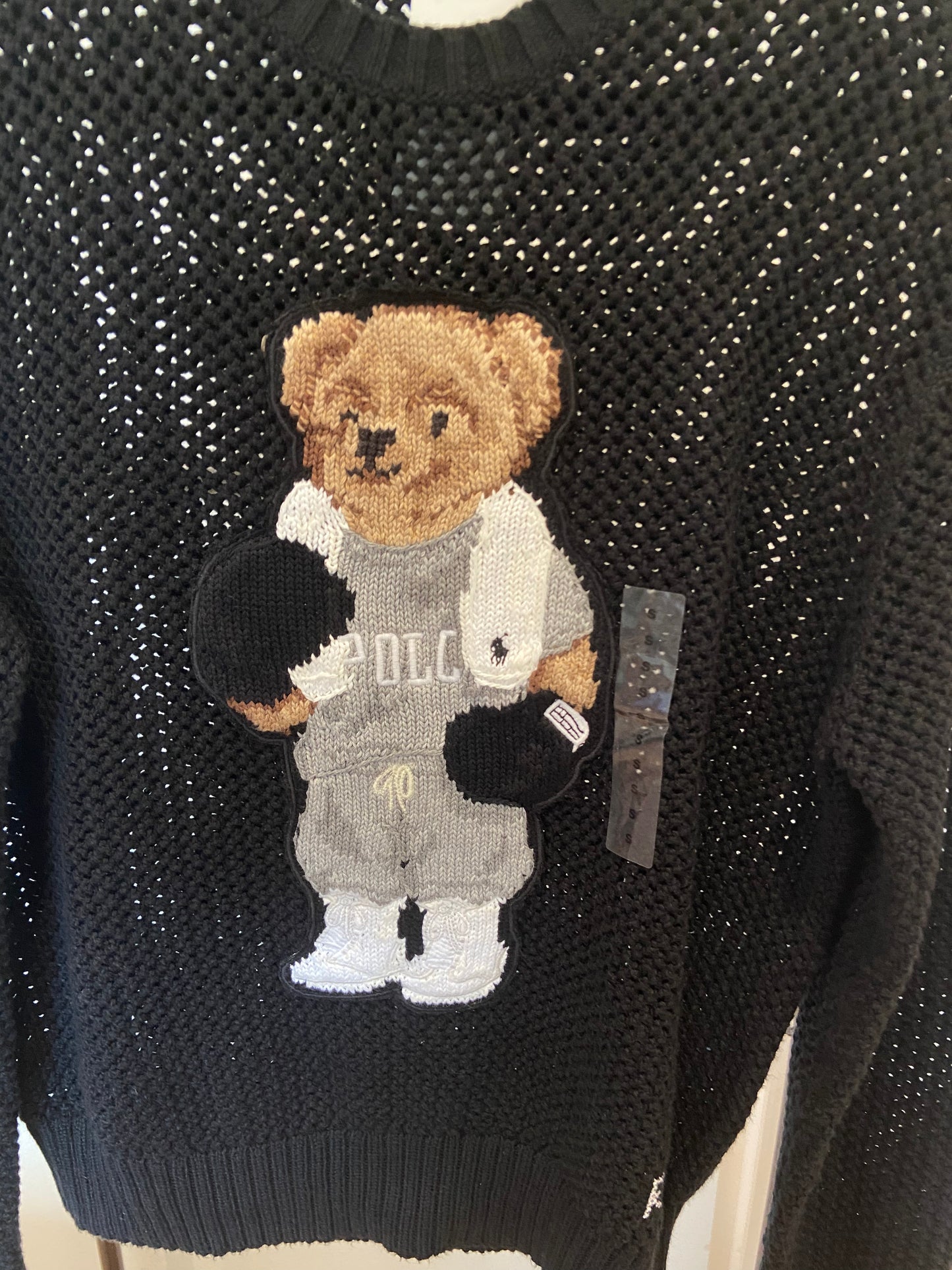 Polo Ralph Lauren Bear Cotton Crewneck Sweater size S