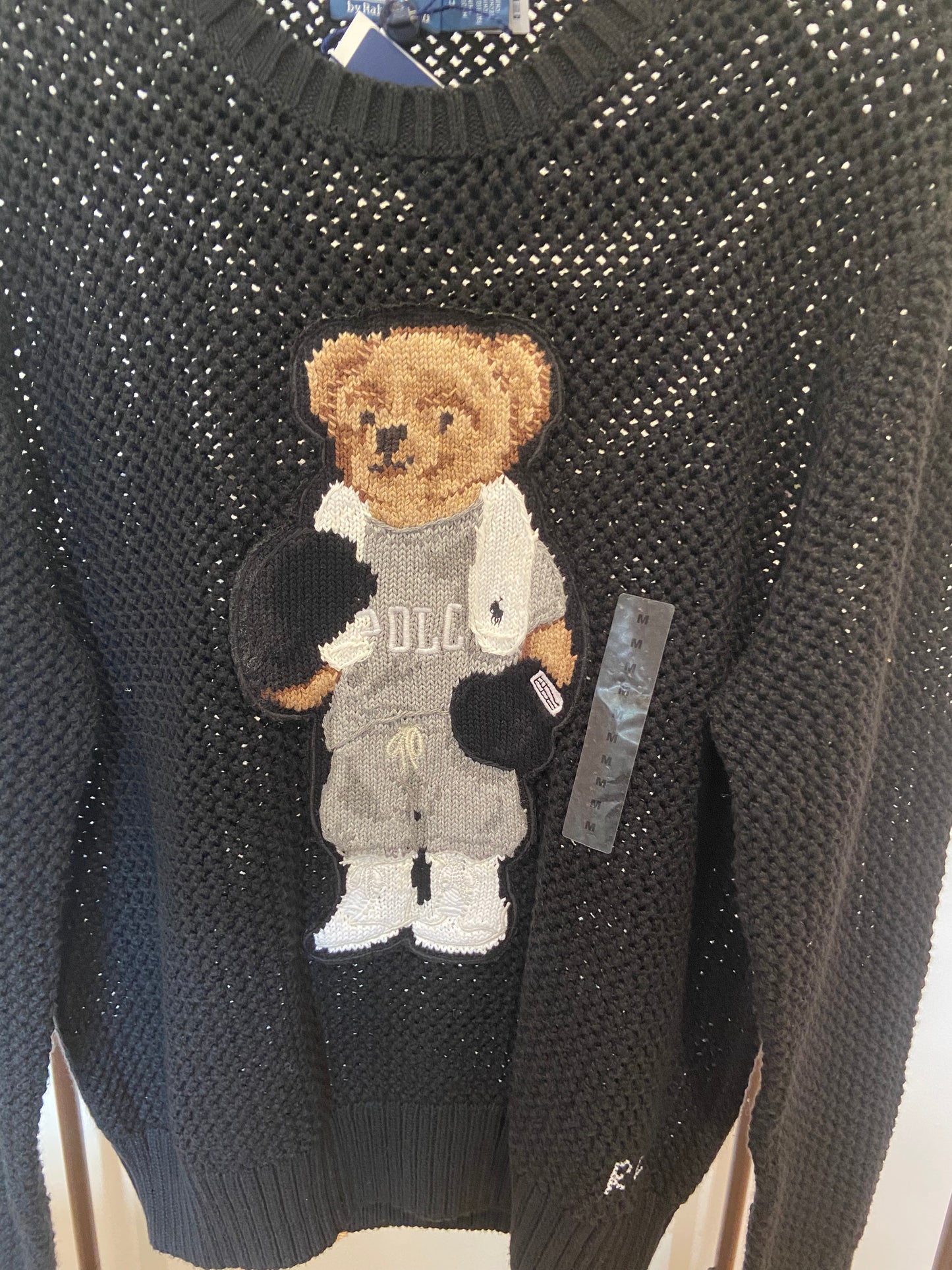 Polo Ralph Lauren Bear Cotton Crewneck Sweater size M
