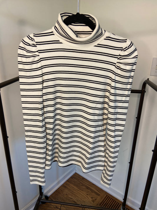 Veronica Beard Cedar Puff Sleeve Turtleneck Top size XS