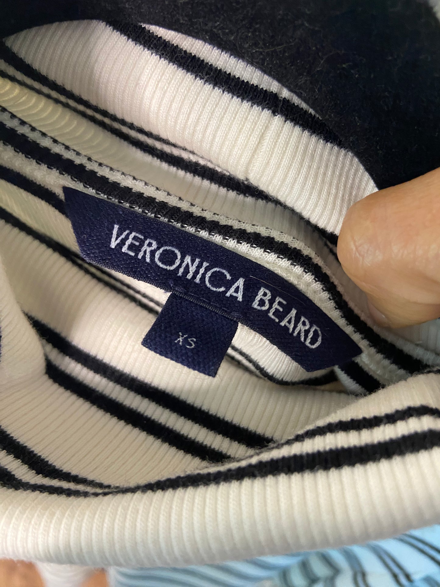 Veronica Beard Cedar Puff Sleeve Turtleneck Top size XS