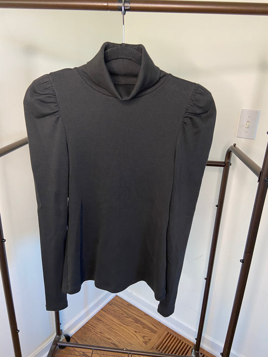Veronica Beard Black Cedar Turtleneck Top size XS