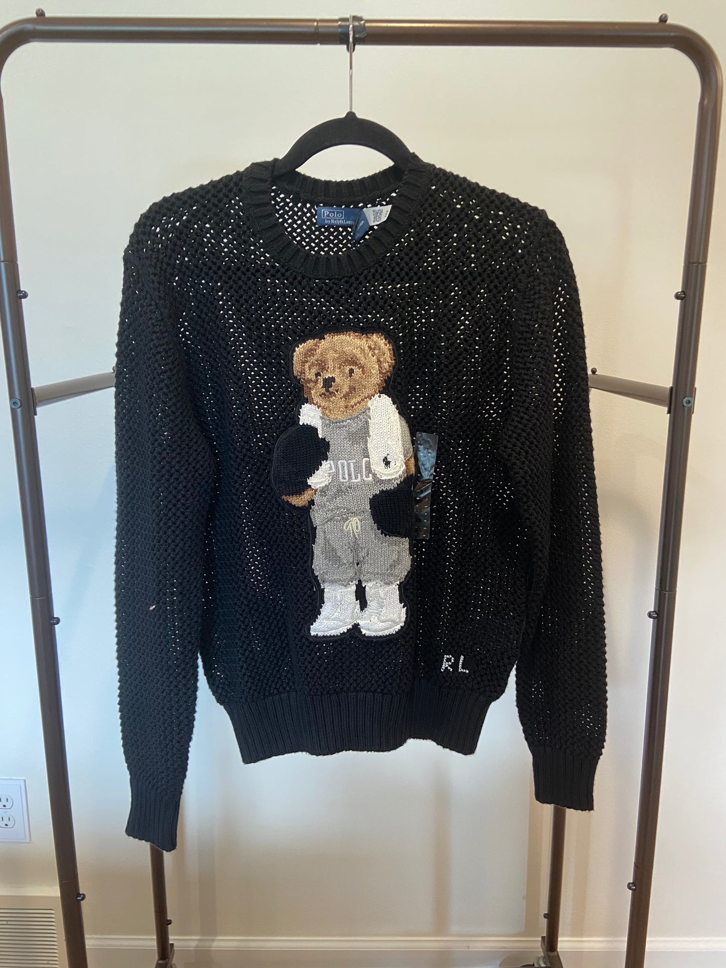 Polo Ralph Lauren Bear Cotton Crewneck Sweater size XS