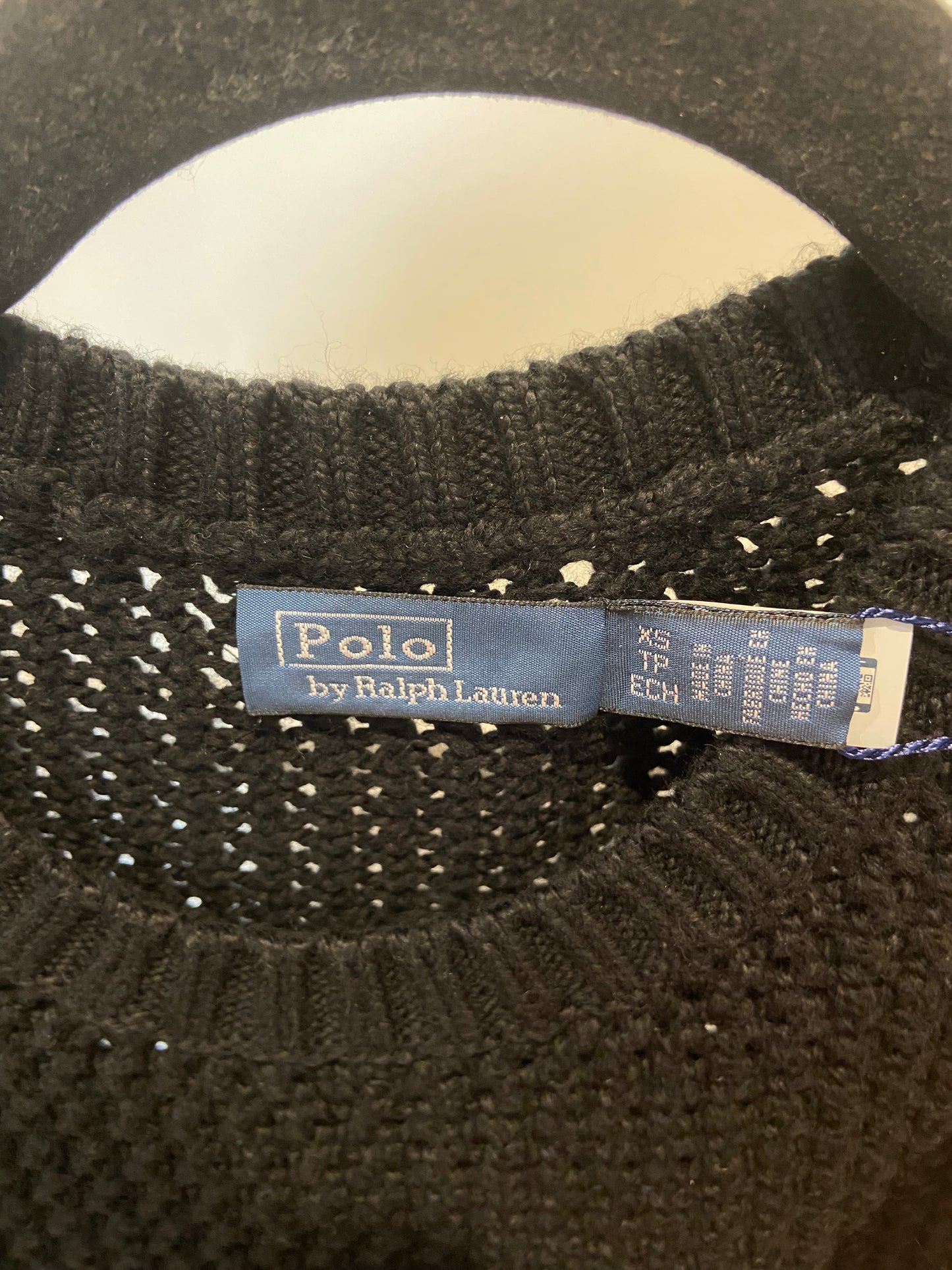 Polo Ralph Lauren Bear Cotton Crewneck Sweater size XS
