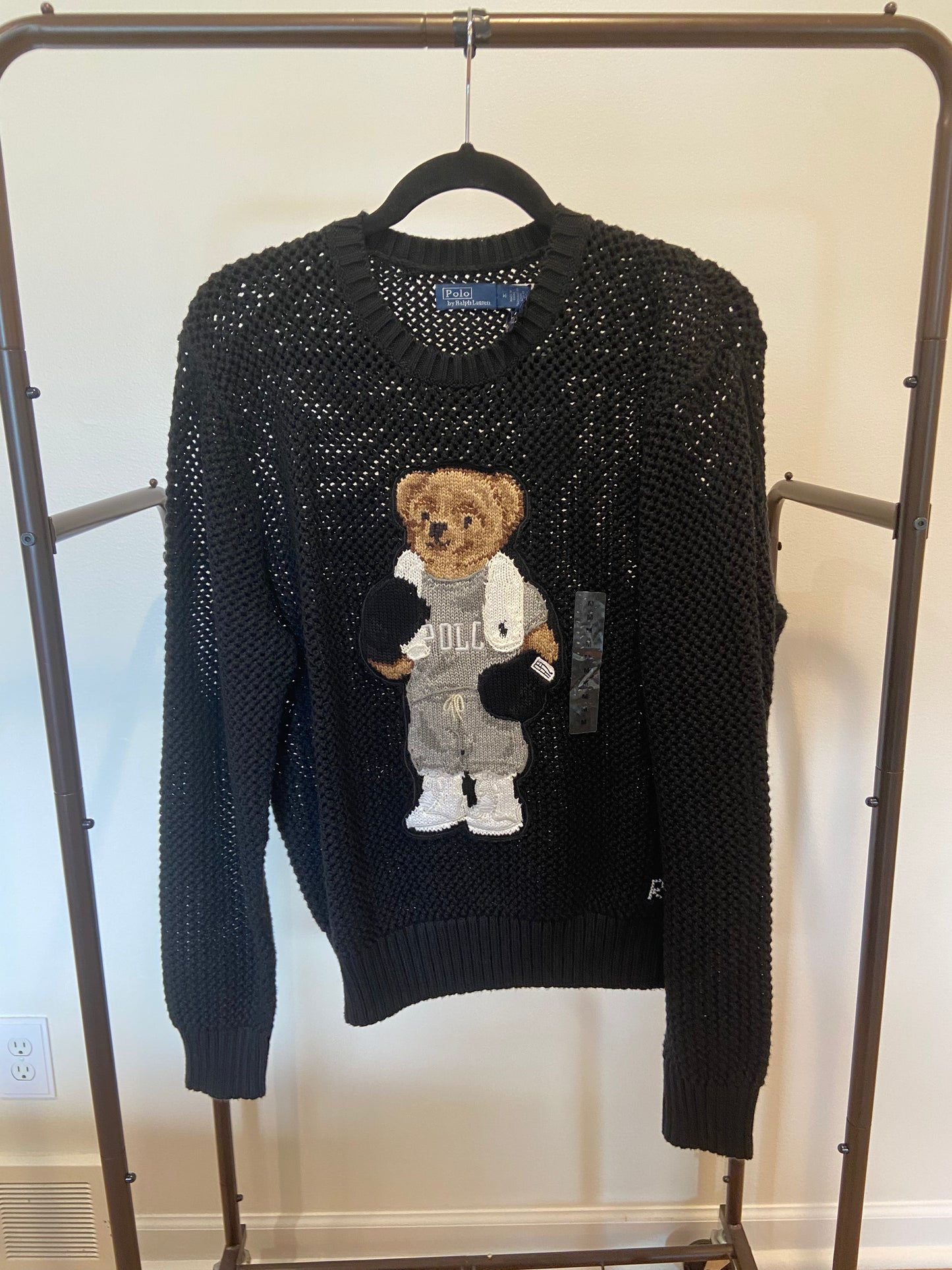 Polo Ralph Lauren Bear Cotton Crewneck Sweater size M