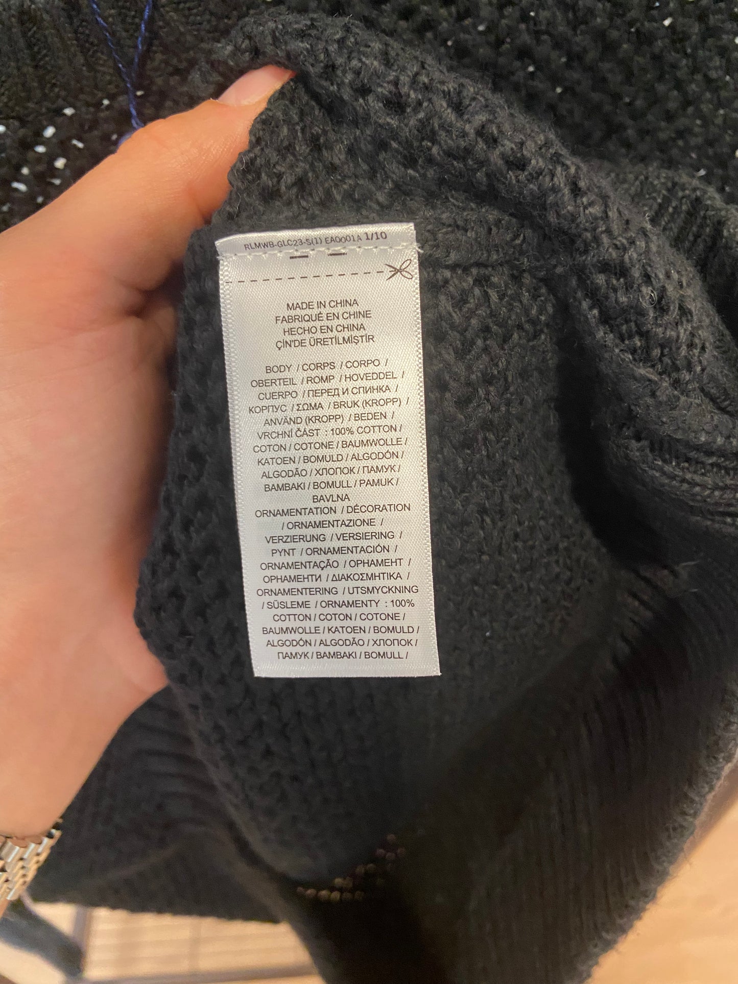 Polo Ralph Lauren Bear Cotton Crewneck Sweater size S