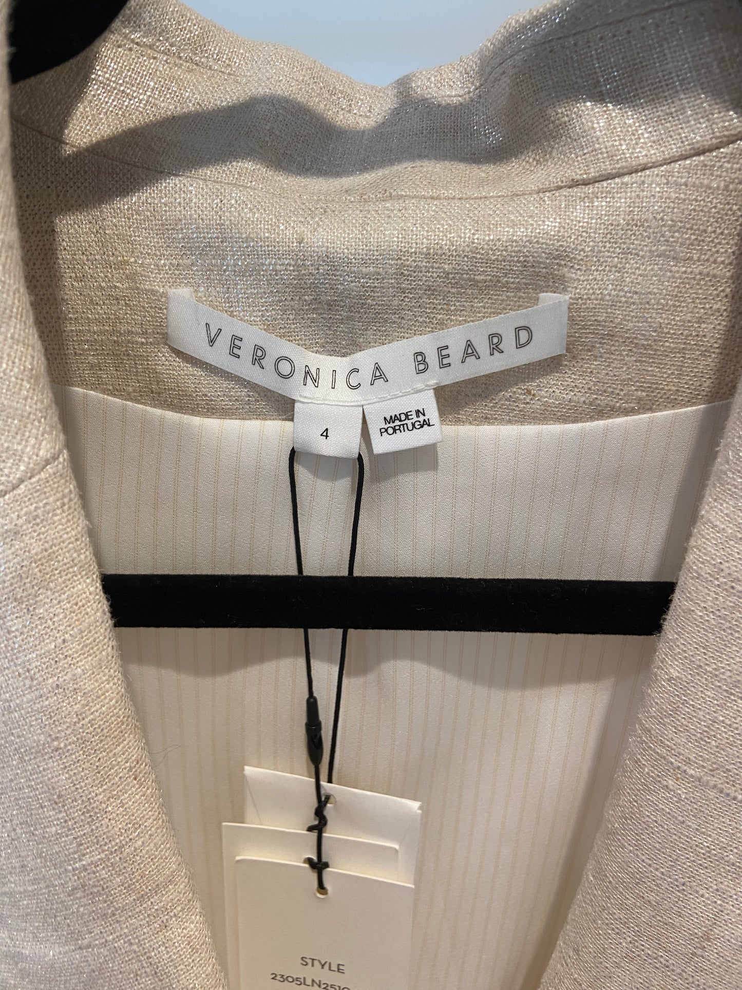 Veronica Beard Baxley Vest in Silver size 4