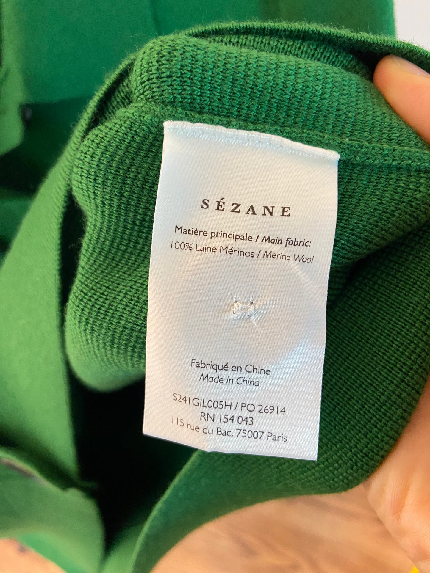 Sezane Betty Cardigan size S