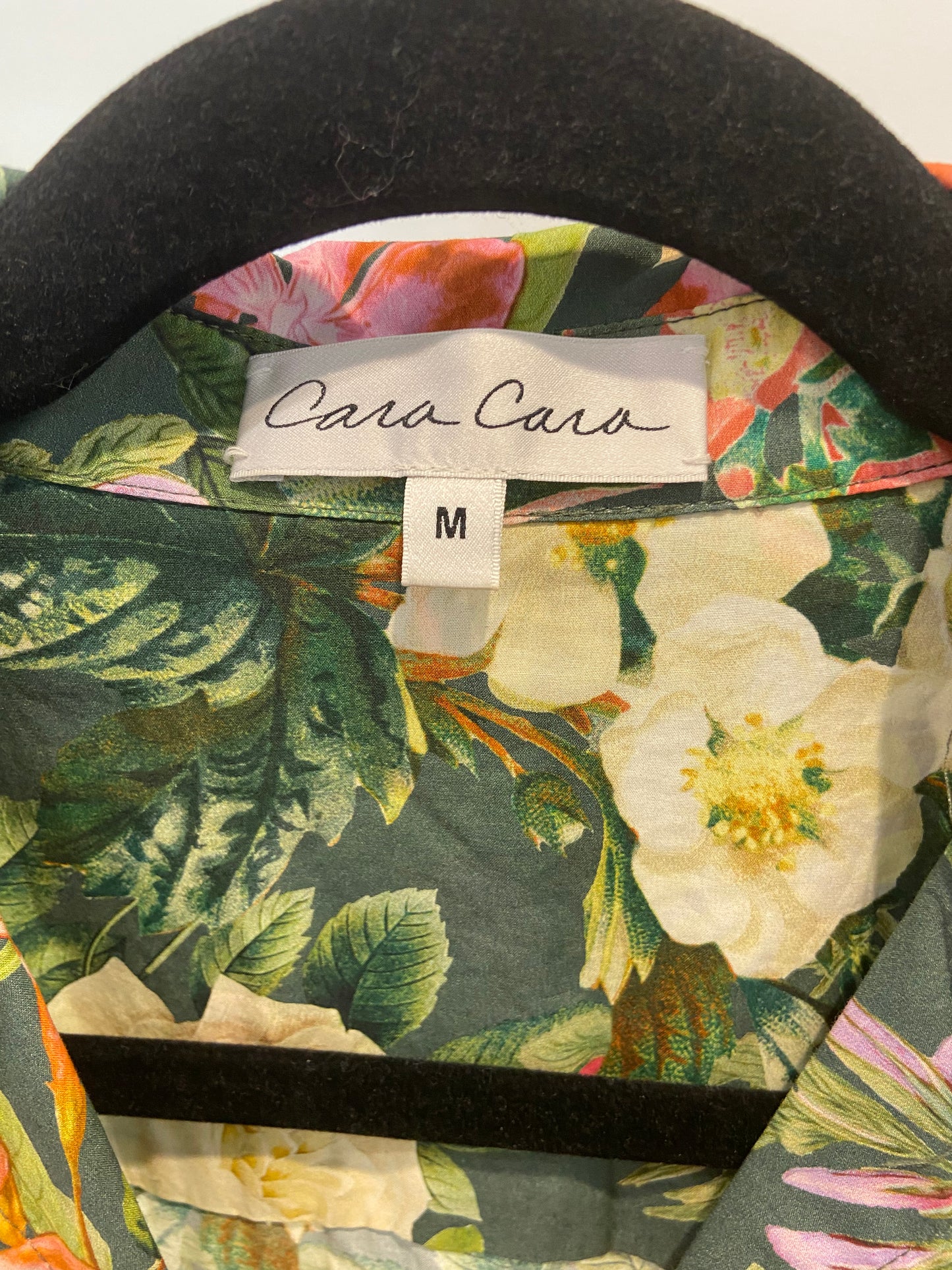 Cara Cara Robin Floral Mini Dress in Green size M