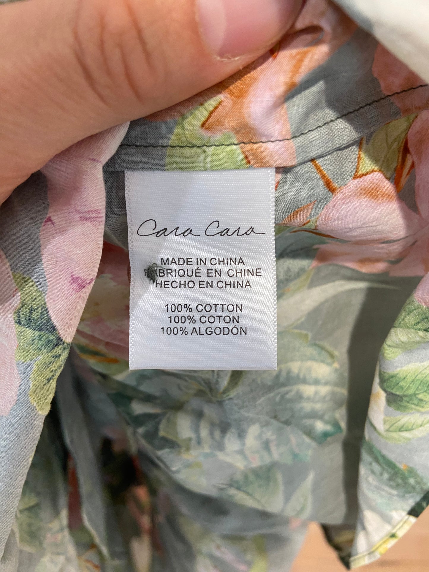 Cara Cara Robin Floral Mini Dress in Green size M