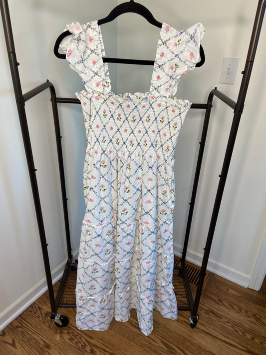 Hill House Ellie Butterfly Trellis Print Nap Dress size XL