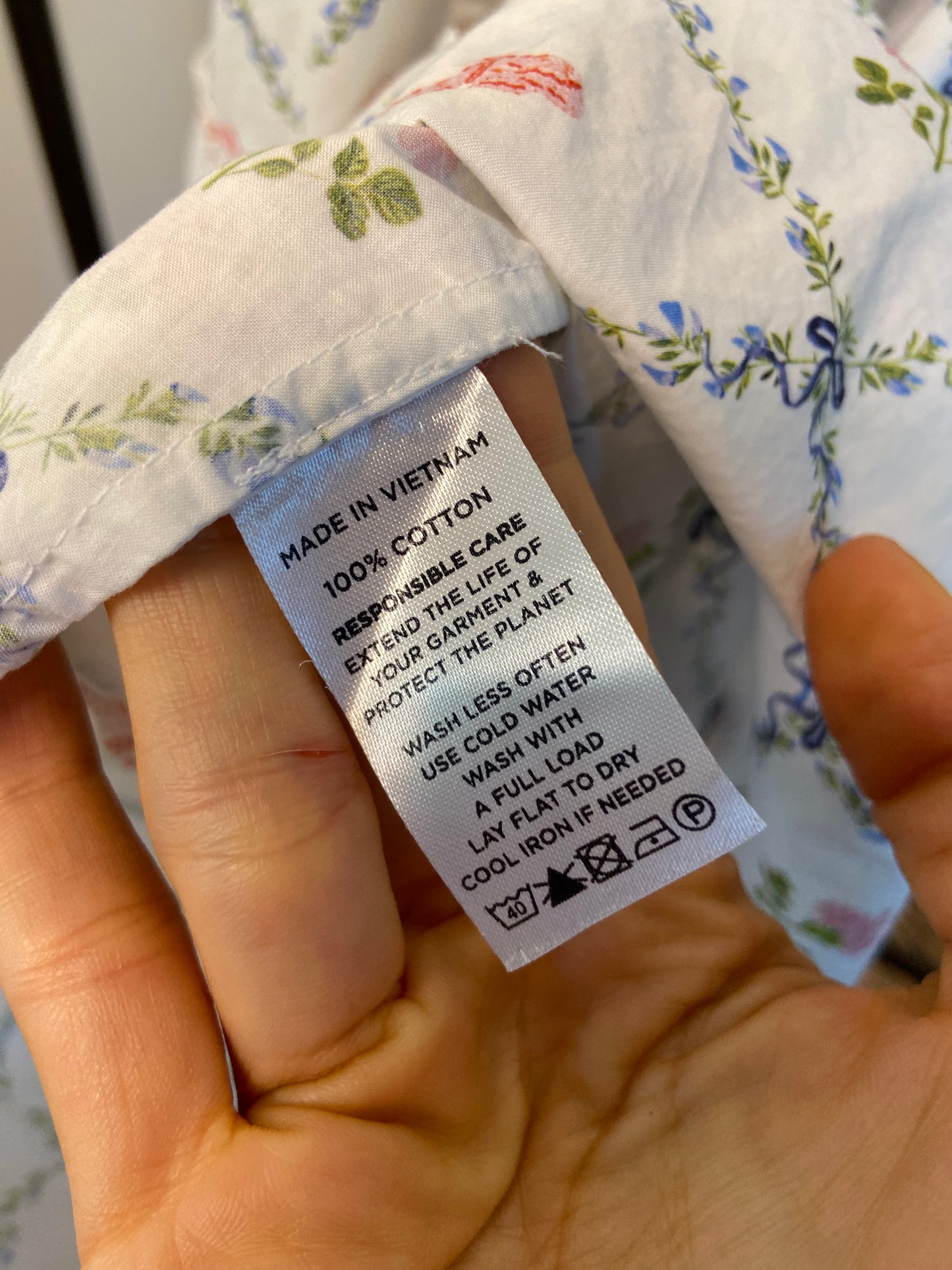 Hill House Ellie Butterfly Trellis Print Nap Dress size XL