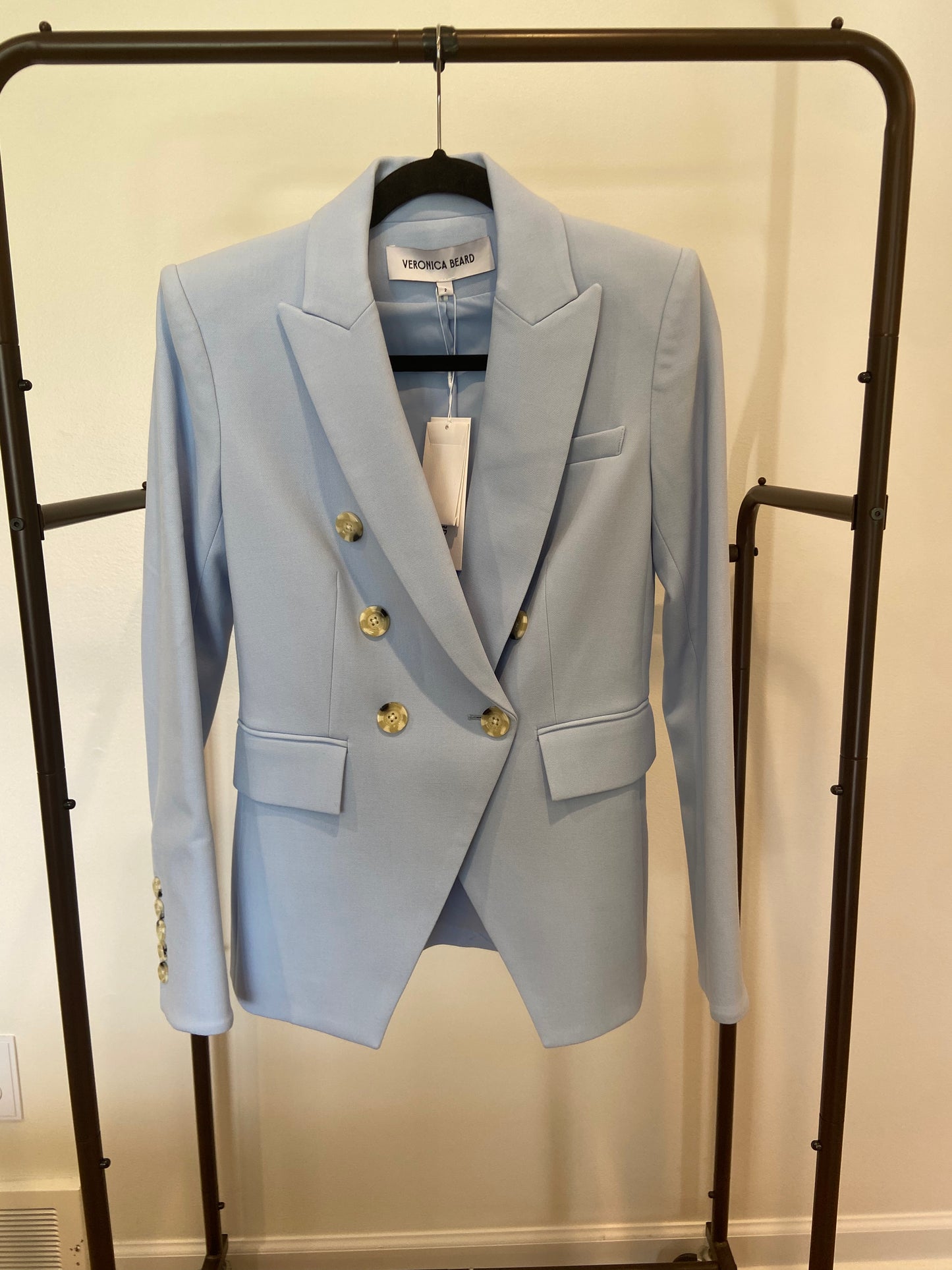 Veronica Beard Miller Dickey Jacket in Ice Blue size 2