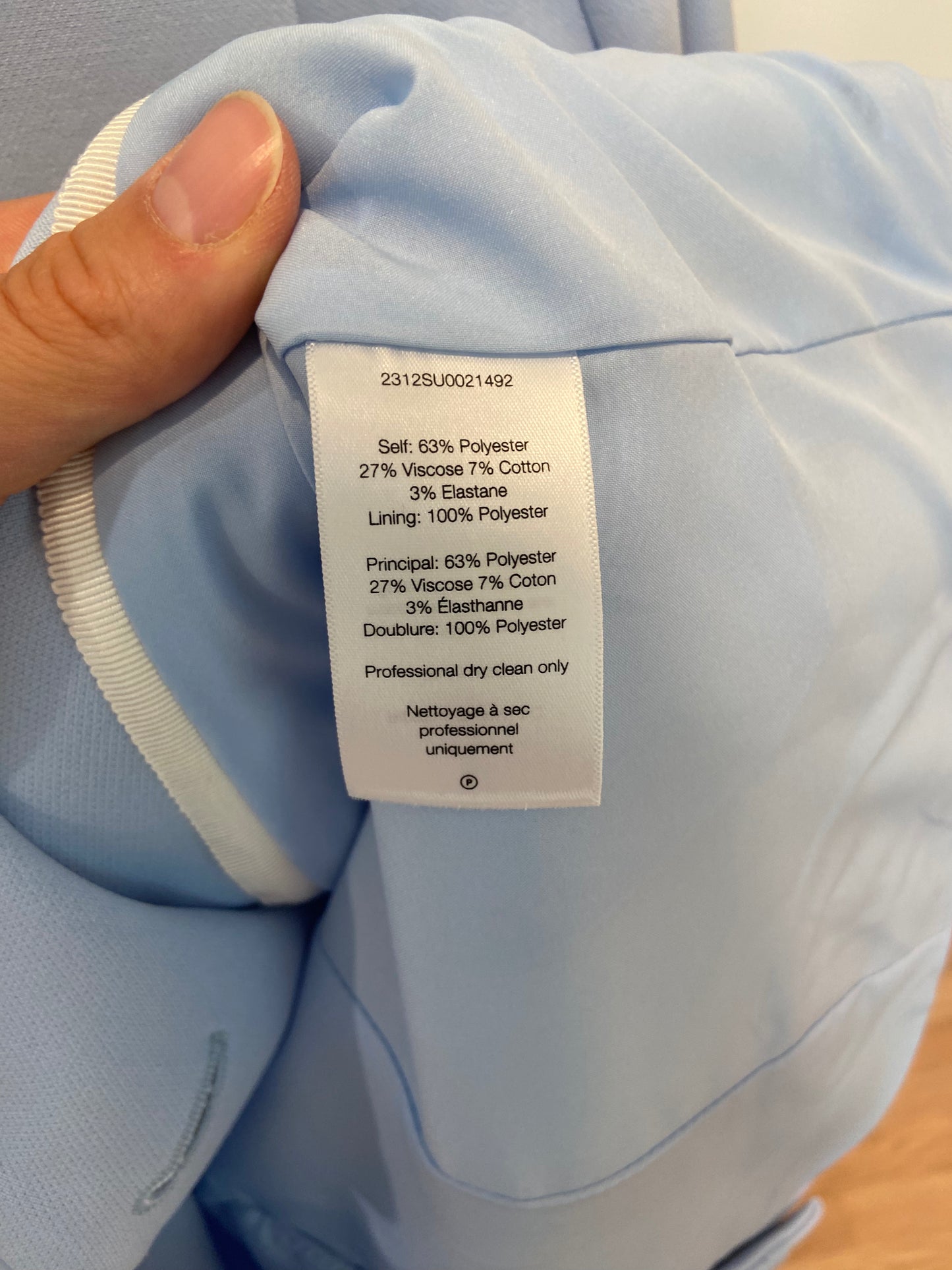 Veronica Beard Miller Dickey Jacket in Ice Blue size 2