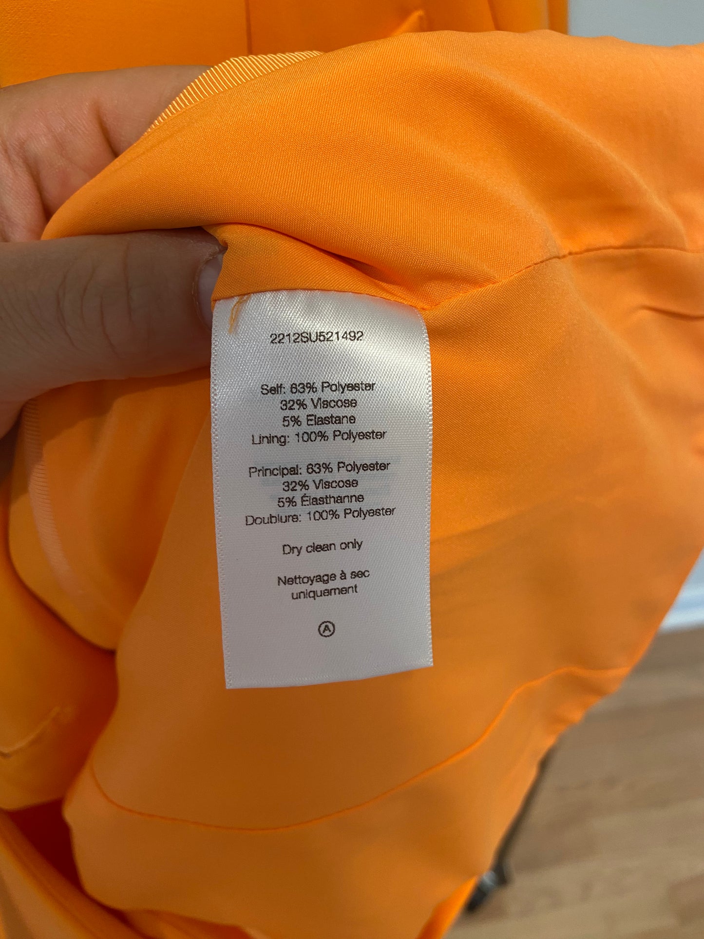 Veronica Beard Miller Dickey Jacket in Neon Orange size 2