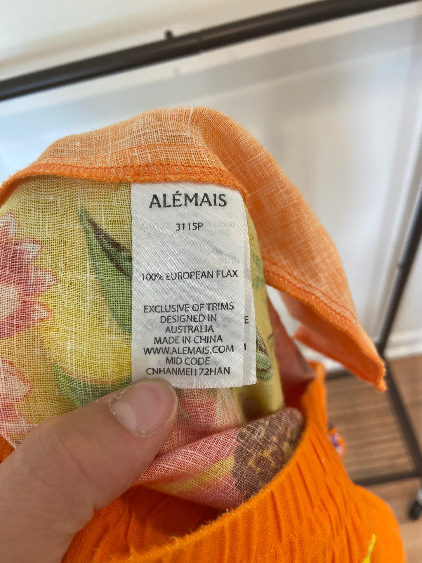 Alemais Jude Shorts in Orange & Yellow size 14 US 10