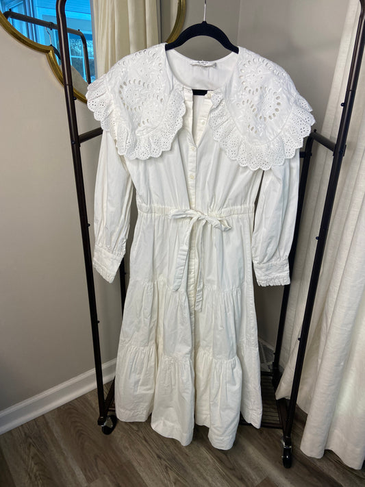Sea New York Marina Broderie Anglaise Collar Dress size 4
