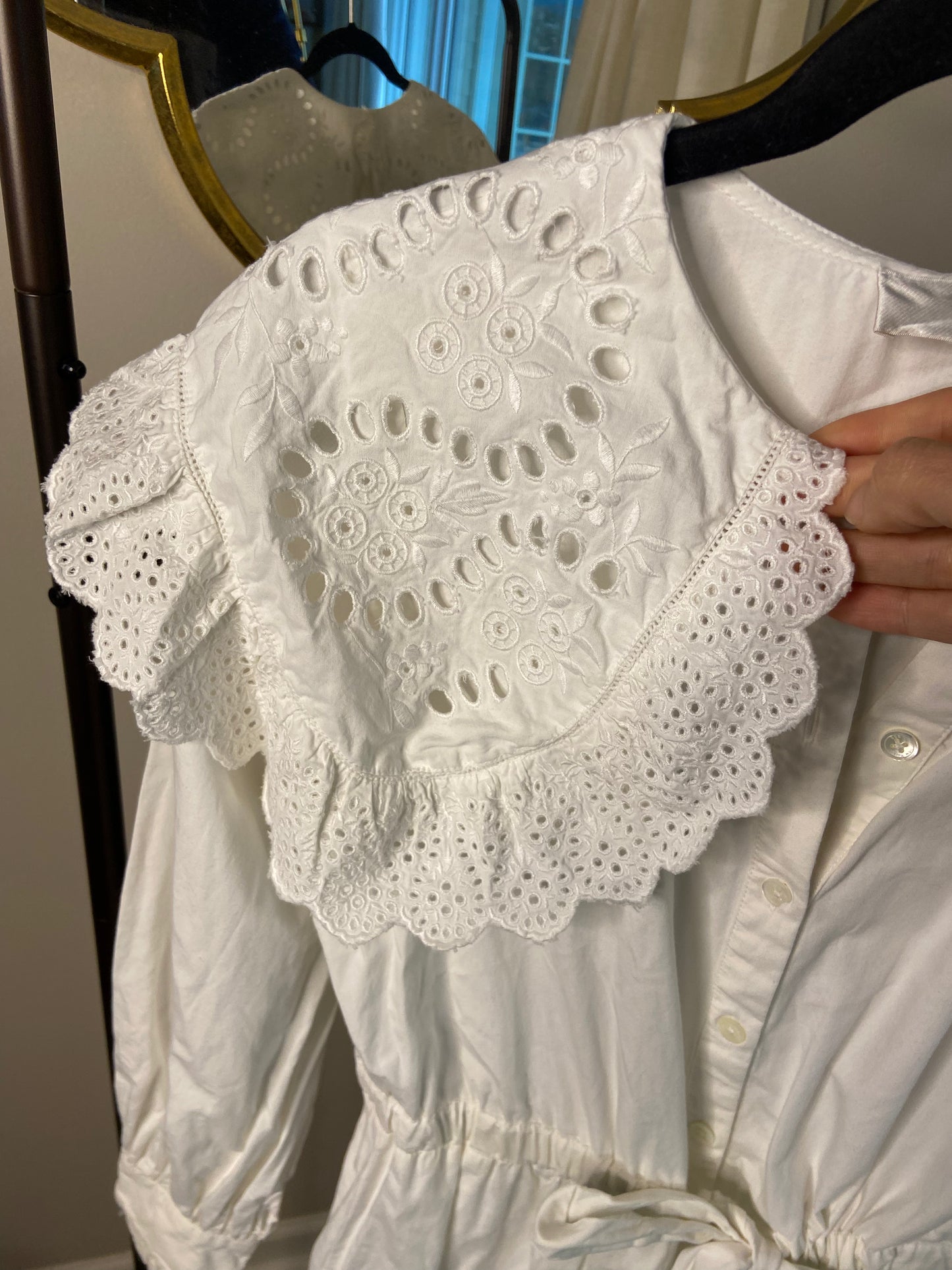 Sea New York Marina Broderie Anglaise Collar Dress size 4