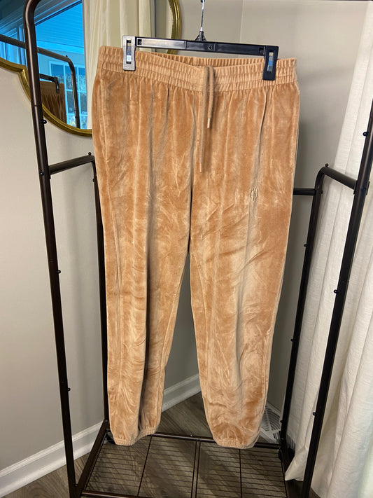Anine Bing Evan Velour Joggers Pants size M