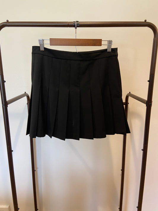 Theory Pleated Mini Skirt in Stretch Wool-Blend size 8