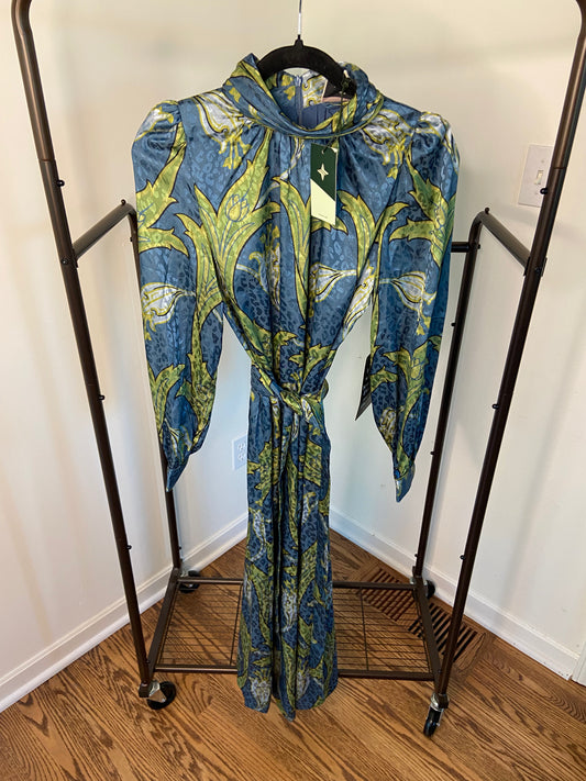Tuckernuck Deco Floral Satin Faven Dress size S