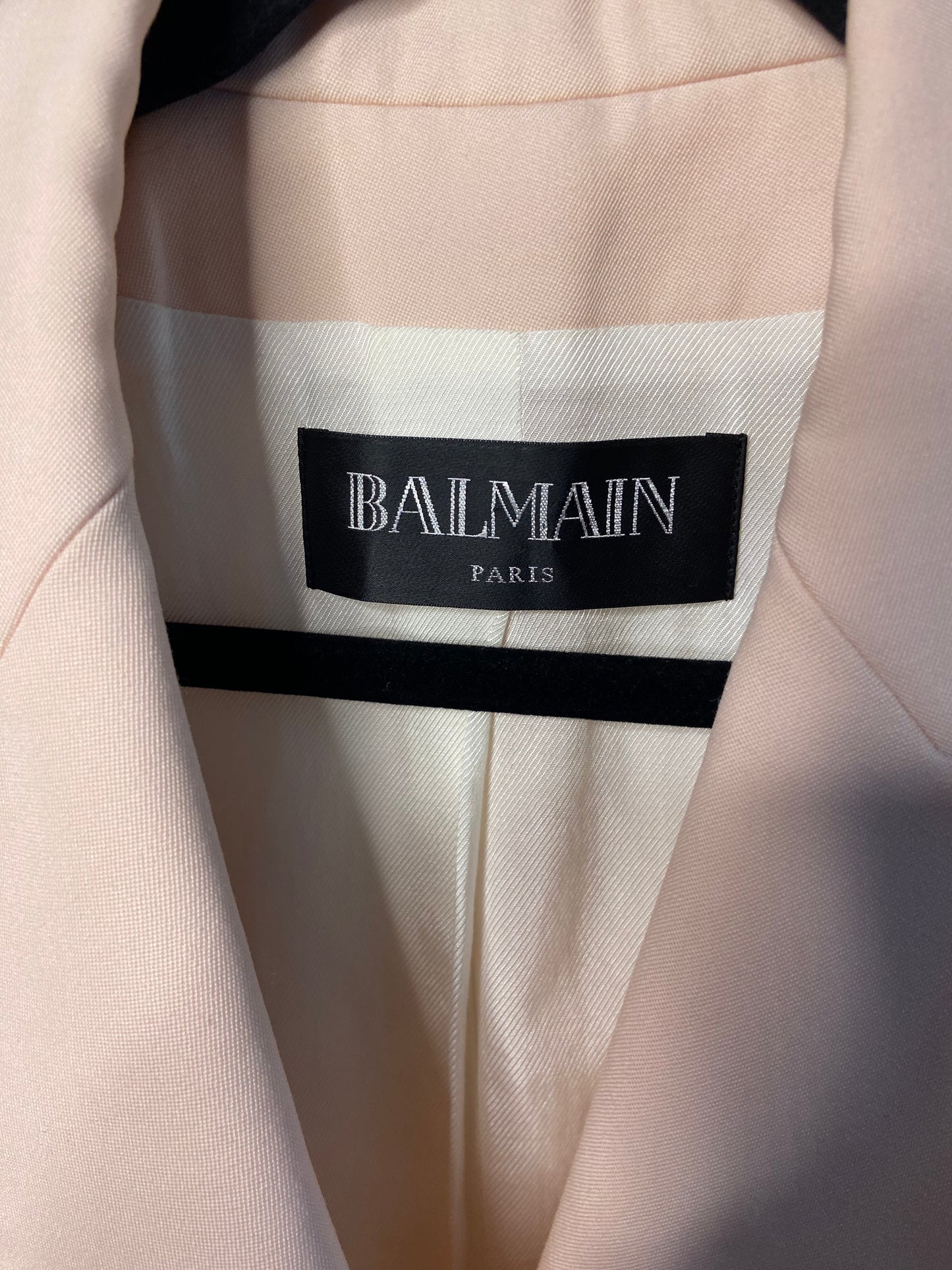 Balmain Wool Double Breasted Blazer Pink Gold size 38 - US 6