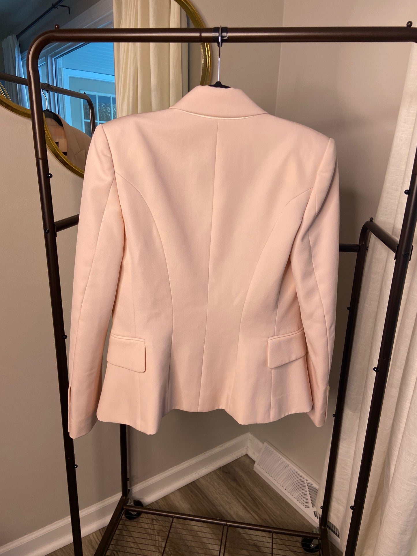 Balmain Wool Double Breasted Blazer Pink Gold size 38 - US 6