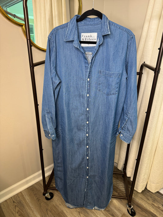 Frank and Eileen Rory Denim Shirt Dress size L