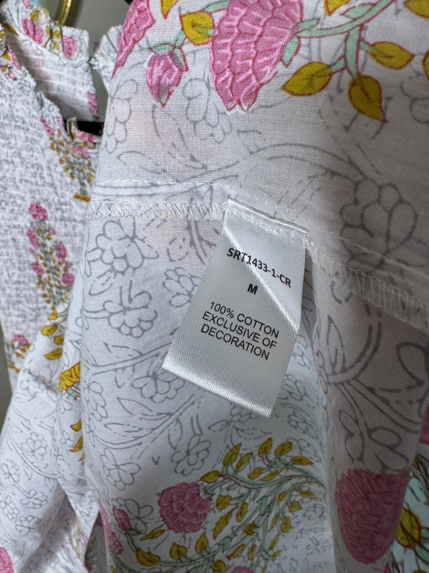 THML Lavender Fields Smocked Midi Dress size M